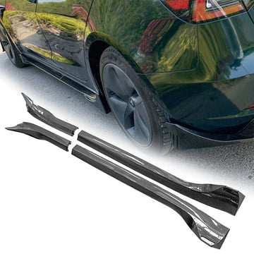MMO Side Skirts For 2017-2024 Tesla Model 3 Enhance Style & Performance Side Extension Lip Rocker Panel